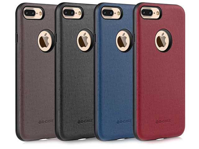 Чехол G-Case Duke Series для Apple iPhone 7 plus (черный, кожаный)