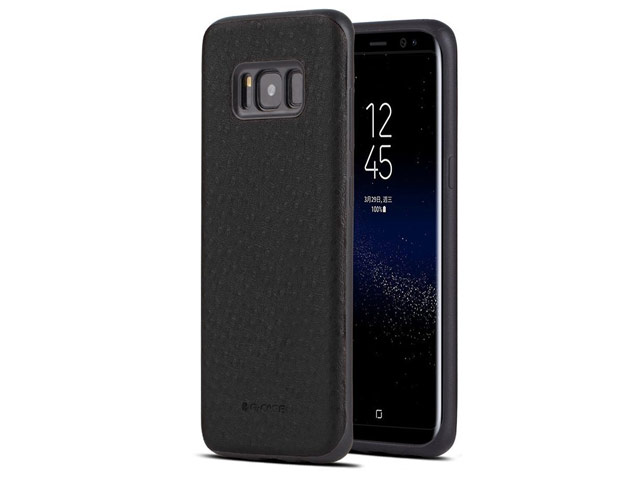 Чехол G-Case Duke Series для Samsung Galaxy S8 (черный, кожаный)