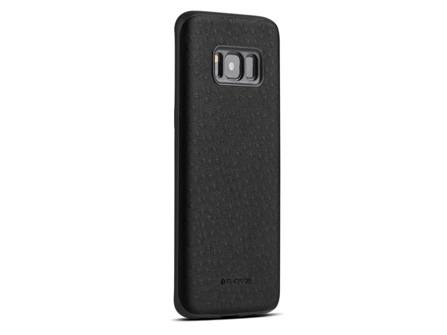 Чехол G-Case Duke Series для Samsung Galaxy S8 (черный, кожаный)