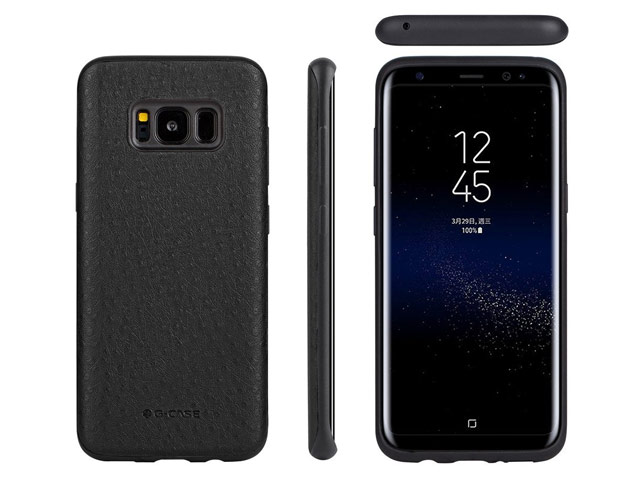 Чехол G-Case Duke Series для Samsung Galaxy S8 (черный, кожаный)