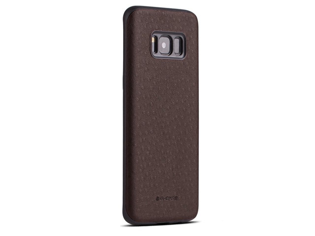 Чехол G-Case Duke Series для Samsung Galaxy S8 (коричневый, кожаный)