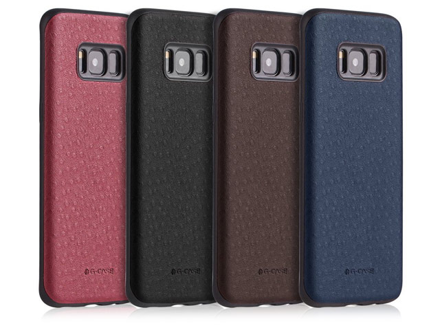 Чехол G-Case Duke Series для Samsung Galaxy S8 (коричневый, кожаный)