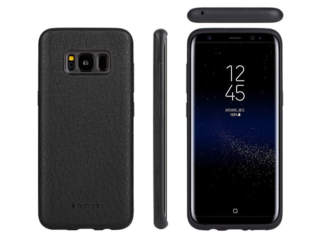 Чехол G-Case Duke Series для Samsung Galaxy S8 plus (черный, кожаный)