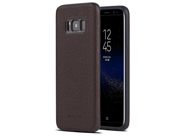 Чехол G-Case Duke Series для Samsung Galaxy S8 plus (коричневый, кожаный)