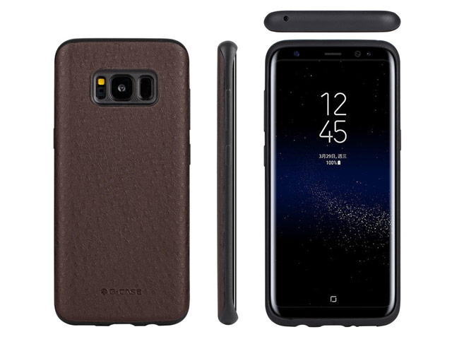 Чехол G-Case Duke Series для Samsung Galaxy S8 plus (коричневый, кожаный)