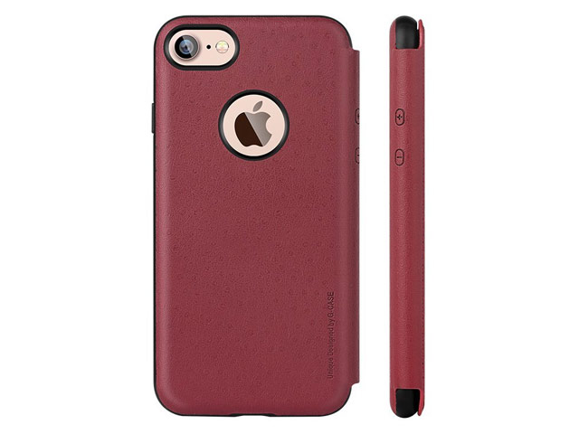 Чехол G-Case Duke Flip Series для Apple iPhone 7 (красный, кожаный)