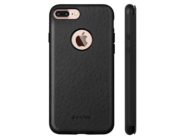 Чехол G-Case Duke Flip Series для Apple iPhone 7 plus (черный, кожаный)