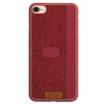 Чехол G-Case Canvas Series для Apple iPhone 7 (красный, матерчатый)