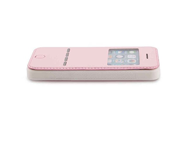 Чехол G-Case Sense Series для Apple iPhone SE (розовый, кожаный)