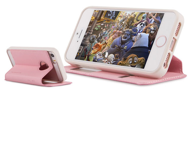 Чехол G-Case Sense Series для Apple iPhone SE (розовый, кожаный)