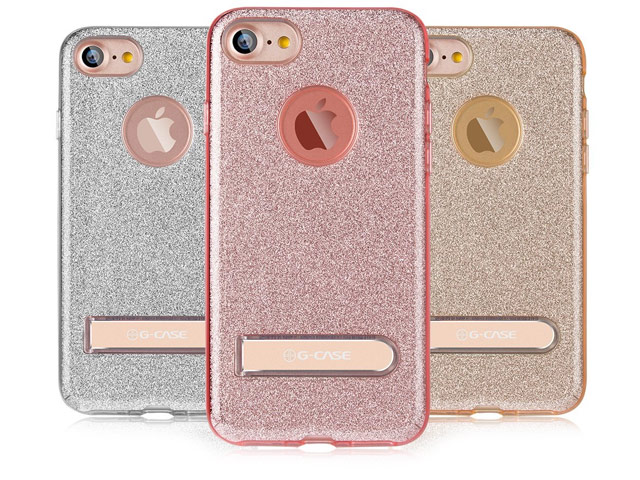 Чехол G-Case Sparking Series для Apple iPhone 7 (золотистый, гелевый)