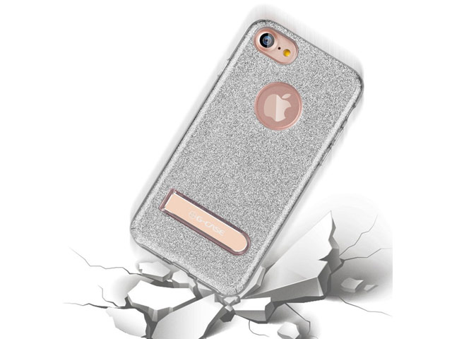 Чехол G-Case Sparking Series для Apple iPhone 7 (серебристый, гелевый)