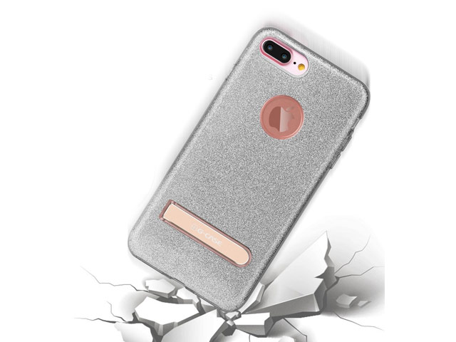 Чехол G-Case Sparking Series для Apple iPhone 7 plus (серебристый, гелевый)