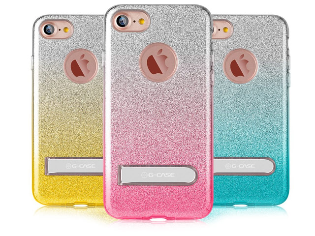 Чехол G-Case Sparking Plus Series для Apple iPhone 7 (золотистый, гелевый)