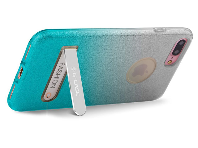 Чехол G-Case Sparking Plus Series для Apple iPhone 7 plus (голубой, гелевый)