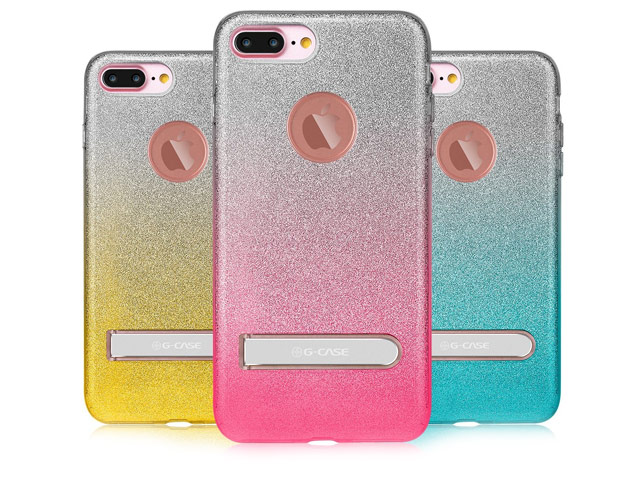 Чехол G-Case Sparking Plus Series для Apple iPhone 7 plus (розовый, гелевый)