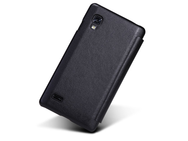 Чехол Nillkin Side leather case для LG Optimus L9 P765 (черный, кожанный)