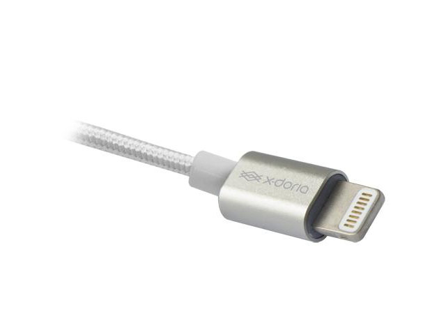 USB-кабель X-Doria Defense Cable (Lightning, серебристый, 1 м, MFi)