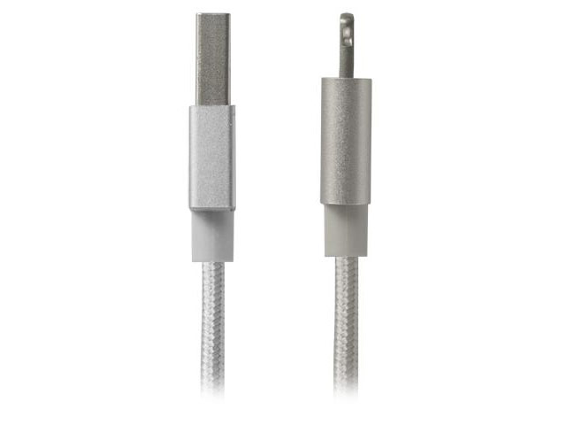 USB-кабель X-Doria Defense Cable (Lightning, серебристый, 1 м, MFi)