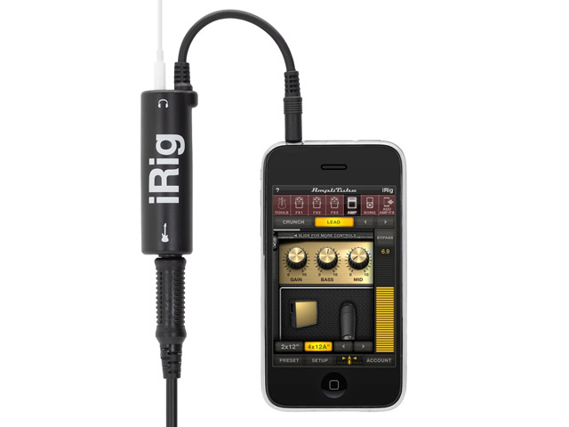 Адаптер AmpliTube iRig для iPhone 4, iPad, iPod touch