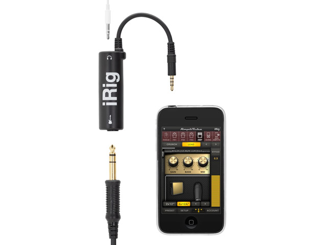 Адаптер AmpliTube iRig для iPhone 4, iPad, iPod touch