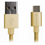 USB-кабель X-Doria Defense Cable (USB Type C, золотистый, 1 м)