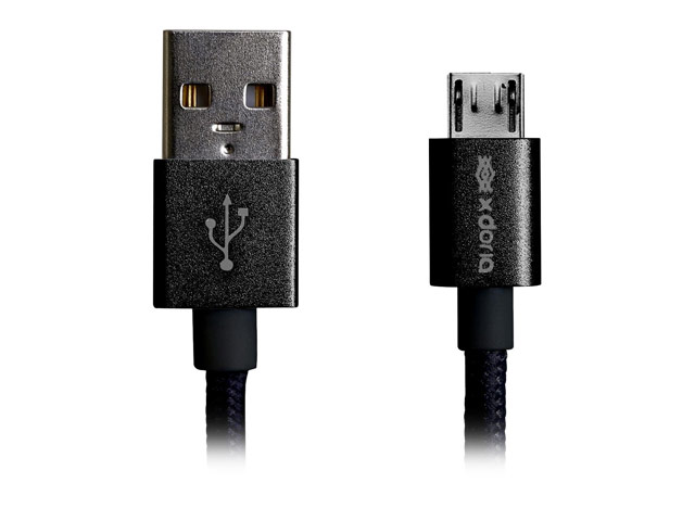 USB-кабель X-Doria Defense Cable (microUSB, черный, 1 м, MFi)