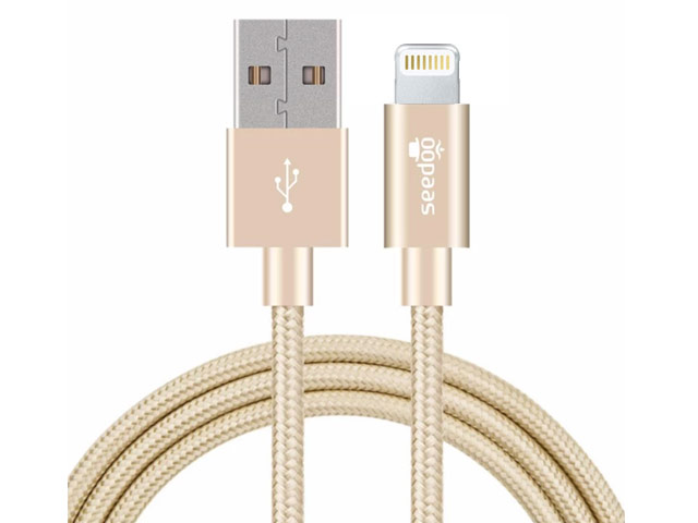 USB-кабель Seedoo Zeal Series (Lightning, золотистый, 1 м, MFi)