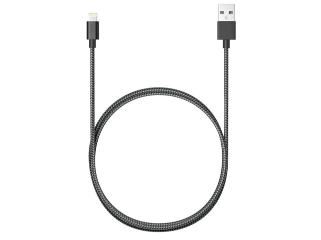 USB-кабель Seedoo Binding Series (Lightning, черный, 1 м, MFi)