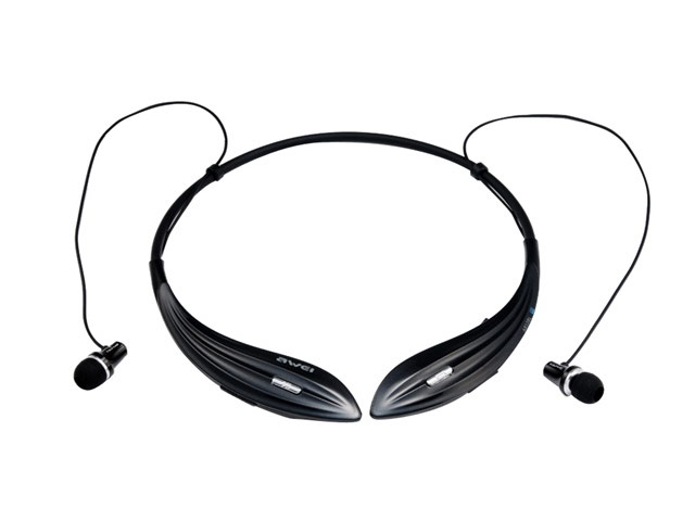 Беспроводные наушники Awei Wireless Sports Stereo Headset A810BL (черные, пульт/микрофон)