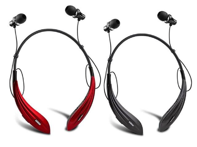 Беспроводные наушники Awei Wireless Sports Stereo Headset A810BL (красные, пульт/микрофон)