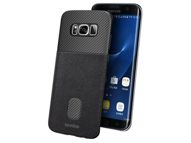 Чехол Seedoo Honor case для Samsung Galaxy S8 plus (черный, кожаный)