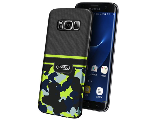 Чехол Seedoo Camo case для Samsung Galaxy S8 (черный, гелевый)
