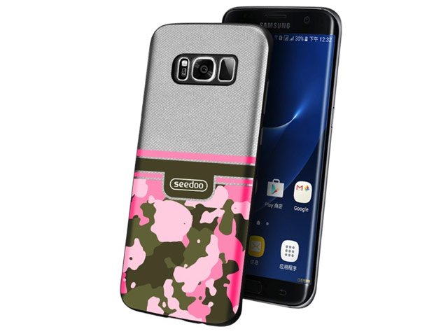 Чехол Seedoo Camo case для Samsung Galaxy S8 plus (серый, гелевый)