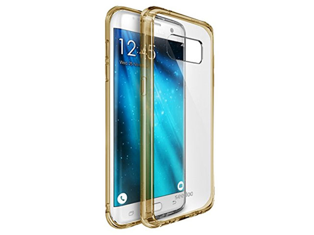Чехол Seedoo Wind case для Samsung Galaxy S8 plus (золотистый, гелевый)