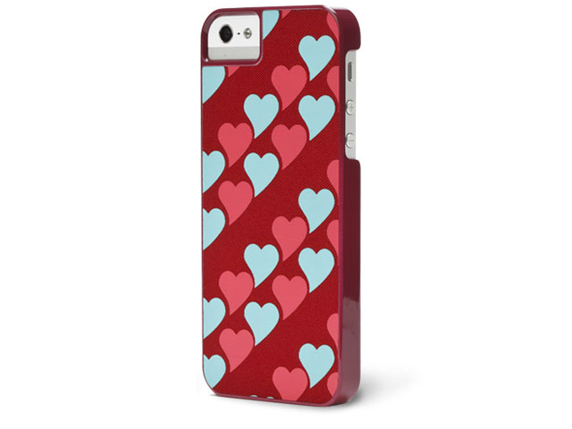 Чехол X-doria Dash Icon Case для Apple iPhone 5 (Rising Hearts, матерчатый)