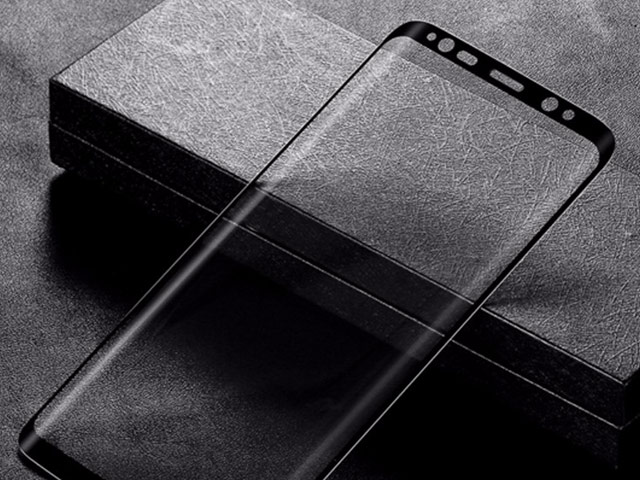 Защитная пленка X-Doria Armour 3D Glass для Samsung Galaxy S8 (стеклянная, черная)