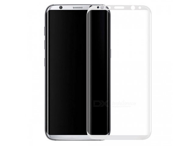 Защитная пленка X-Doria Armour 3D Glass для Samsung Galaxy S8 (стеклянная, белая)