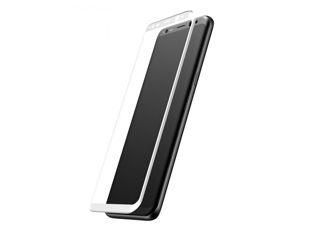 Защитная пленка X-Doria Armour 3D Glass для Samsung Galaxy S8 (стеклянная, белая)