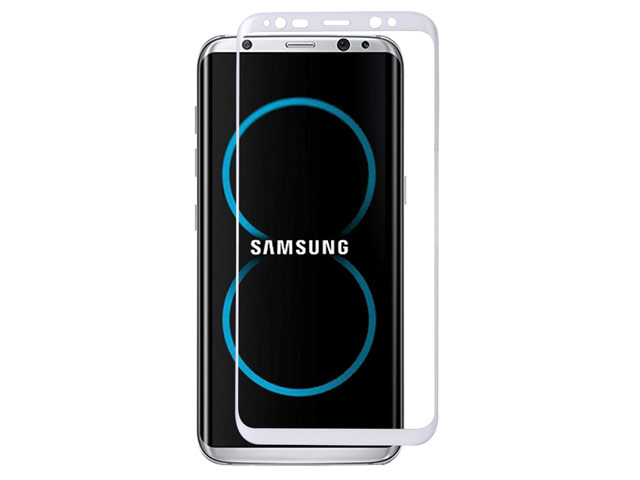 Защитная пленка X-Doria Armour 3D Glass для Samsung Galaxy S8 plus (стеклянная, белая)