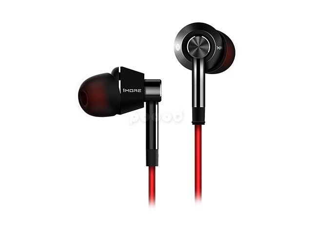 Наушники Xiaomi Mi 1More In-Ear Piston Headphones универсальные (черные, пульт/микрофон, 20-20000 Гц)