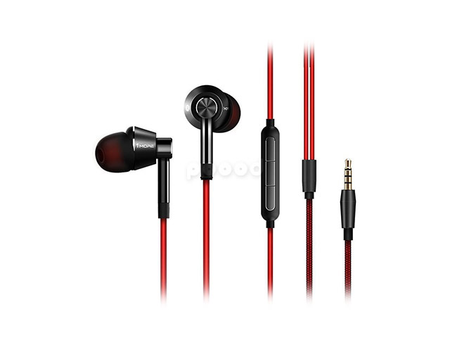 Наушники Xiaomi Mi 1More In-Ear Piston Headphones универсальные (черные, пульт/микрофон, 20-20000 Гц)