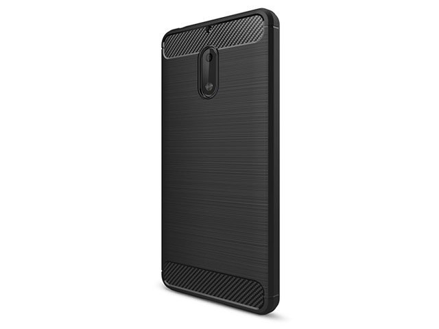 Чехол Yotrix Rugged Armor для Nokia 6 (черный, гелевый)