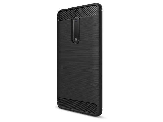 Чехол Yotrix Rugged Armor для Nokia 5 (черный, гелевый)