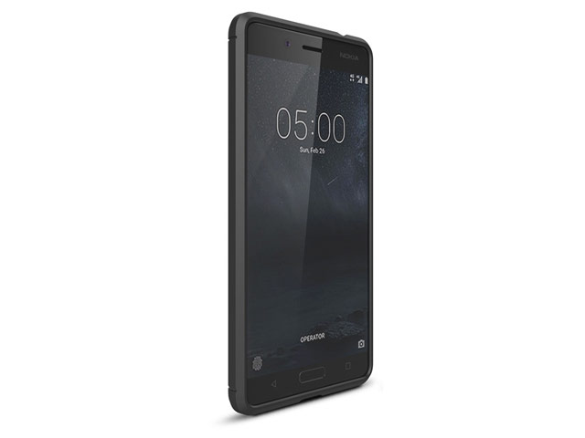 Чехол Yotrix Rugged Armor для Nokia 5 (черный, гелевый)