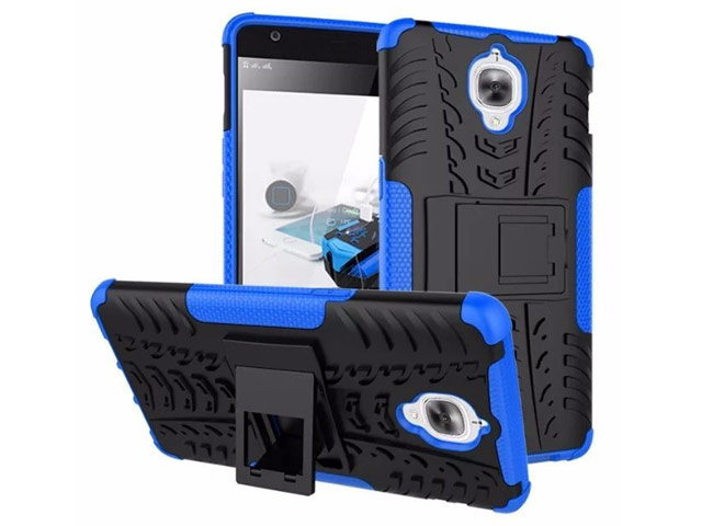 Чехол Yotrix Shockproof case для OnePlus 3 (синий, пластиковый)