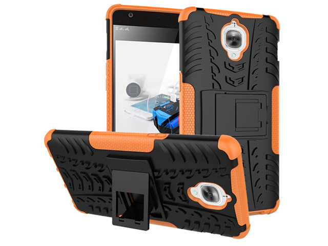 Чехол Yotrix Shockproof case для OnePlus 3 (оранжевый, пластиковый)