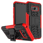 Чехол Yotrix Shockproof case для Samsung Galaxy S8 plus (красный, пластиковый)