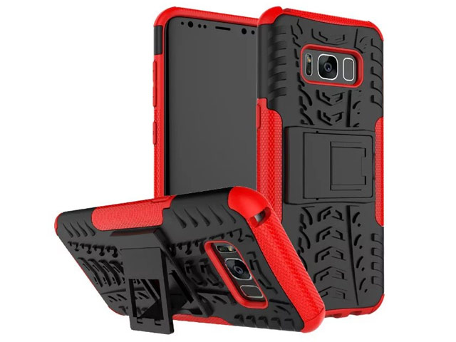 Чехол Yotrix Shockproof case для Samsung Galaxy S8 plus (красный, пластиковый)