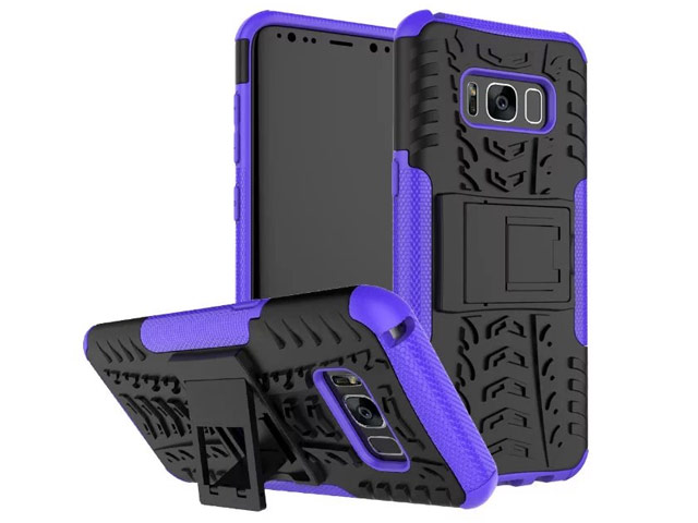 Чехол Yotrix Shockproof case для Samsung Galaxy S8 plus (фиолетовый, пластиковый)